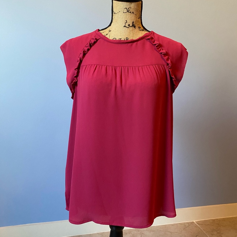 LOFT Fuchsia/Pink Top - Picture 2 of 4